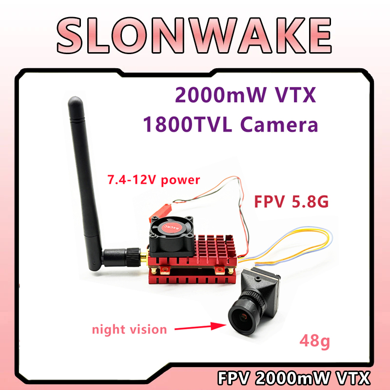 Quadcopter Frame - SLONWAKE 2W 2000mW 5.8G VTX Transmitter1800TVL