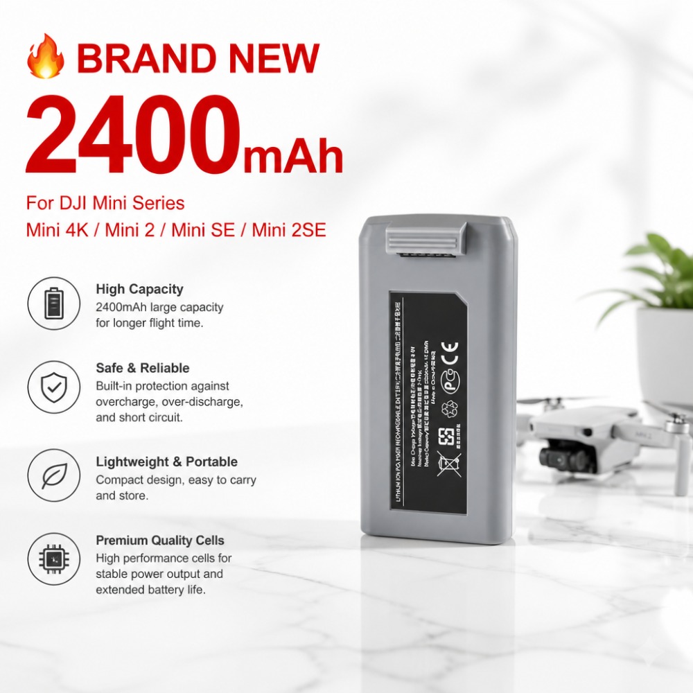 Drone Smart Rc - 2400mAh Battery for DJI Mini 4K/Mini