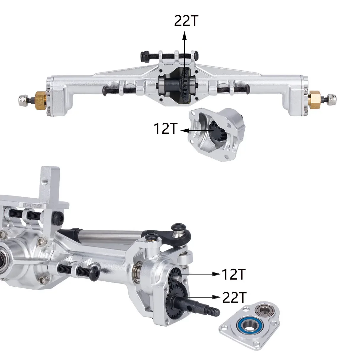Aluminum CNC Portal Axles +10m - Rc Crawler Axle Parts review and price