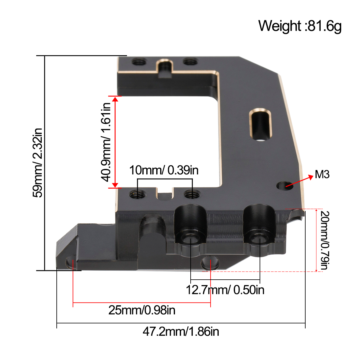 Machined Brass Servo Mount Bra - Rc Crawler Axle Parts review and price