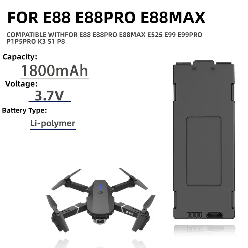 1-10pcs E99 Pro Drone Battery  - Drone Rc E99 Pro review and price