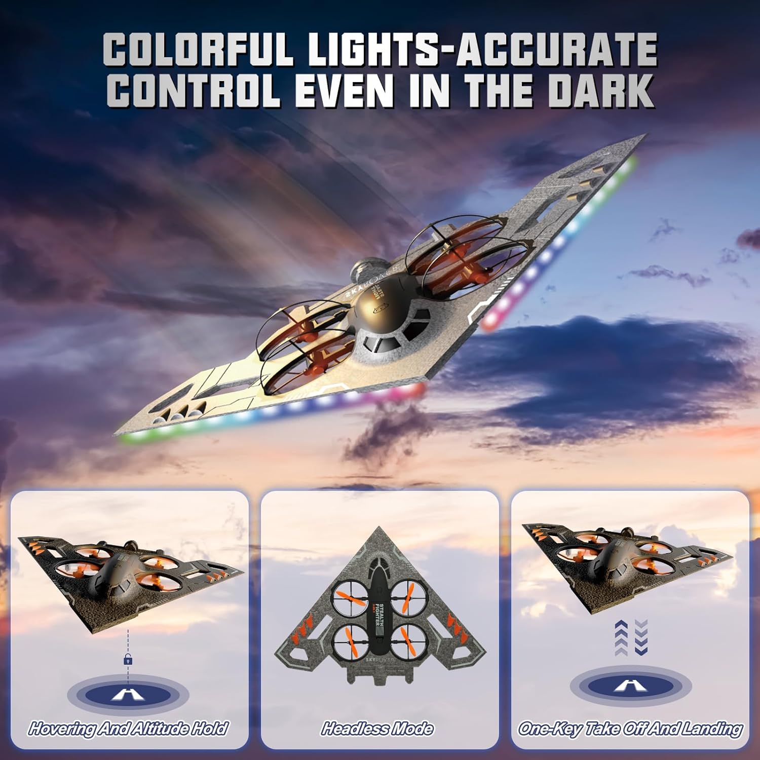 3-in-1 RC Jet Plane, Remote Co - Drone Rc Fighter Jet review and price
