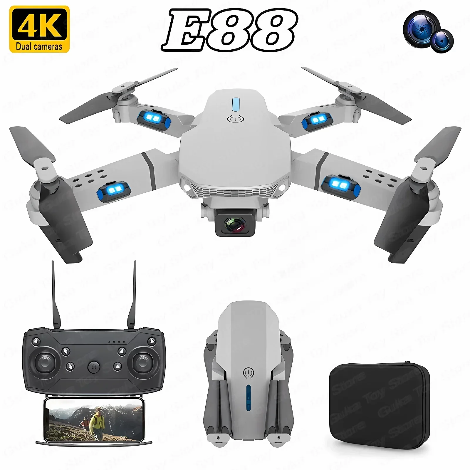 E88 Pro WIFI FPV Drone Wide An - Drone Rc Cable review and price