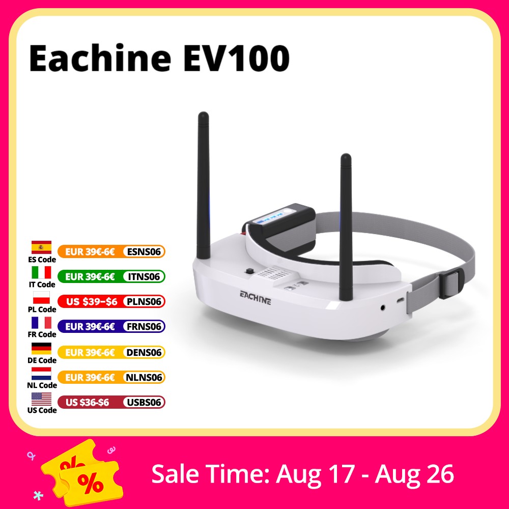 Eachine EV100 720*540 5.8G 72C - Drone Rc Cover review and price