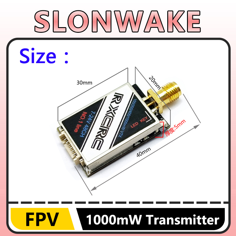SLONWAKE  5.8G 48CH 1W VTX 100 - Fpv Camera Cmos review and price