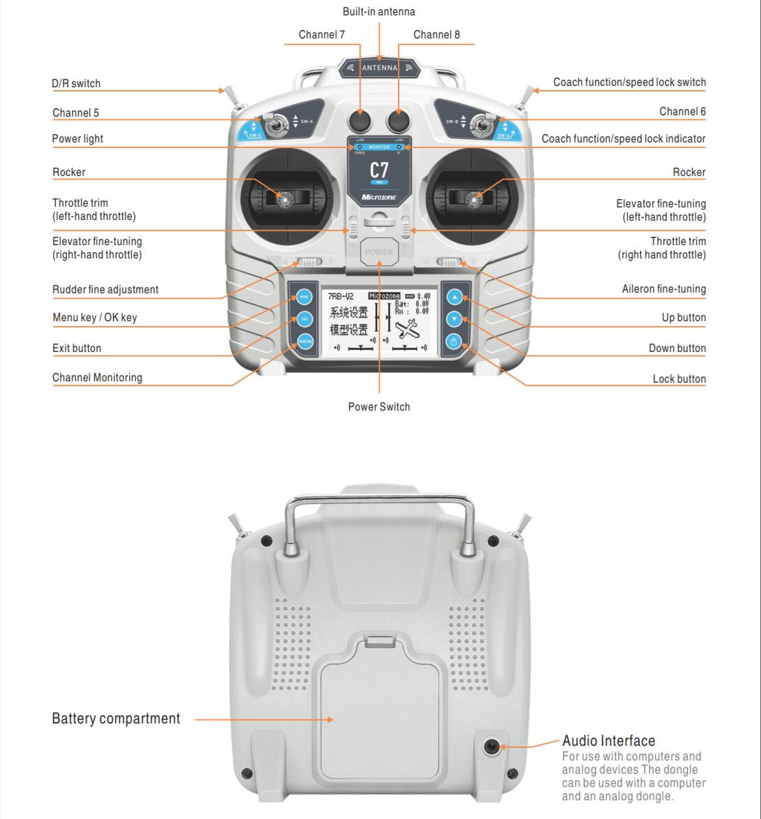 MicroZone MC7 Controller C7 MI - Drone Rc Mini review and price