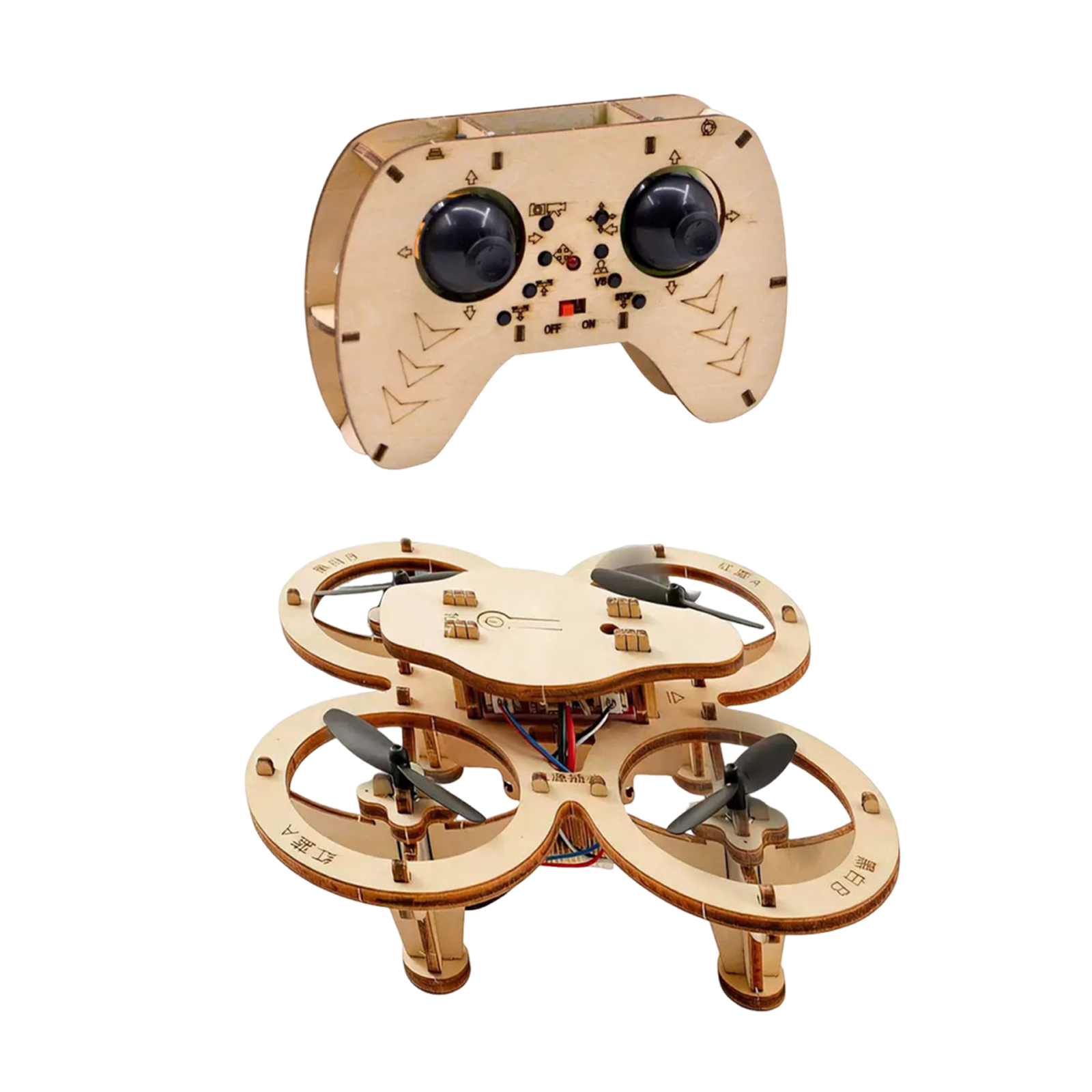 Natural Wood DIY Drone Model K - Drone Rc Cable review and price