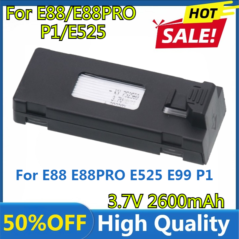 E88 Battery 3.7V 2600mAh Lipo  - Drone Rc E99 Pro review and price