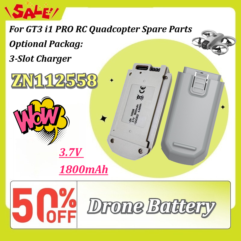 New 1-6PCS ZN112558 3.7V 1800m - Drone Gt3 Rc review and price
