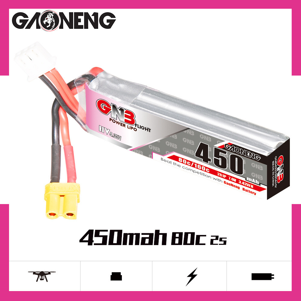 GNB LiPo Battery HV 2S 7.6V 45 - Drone Rc Board review and price