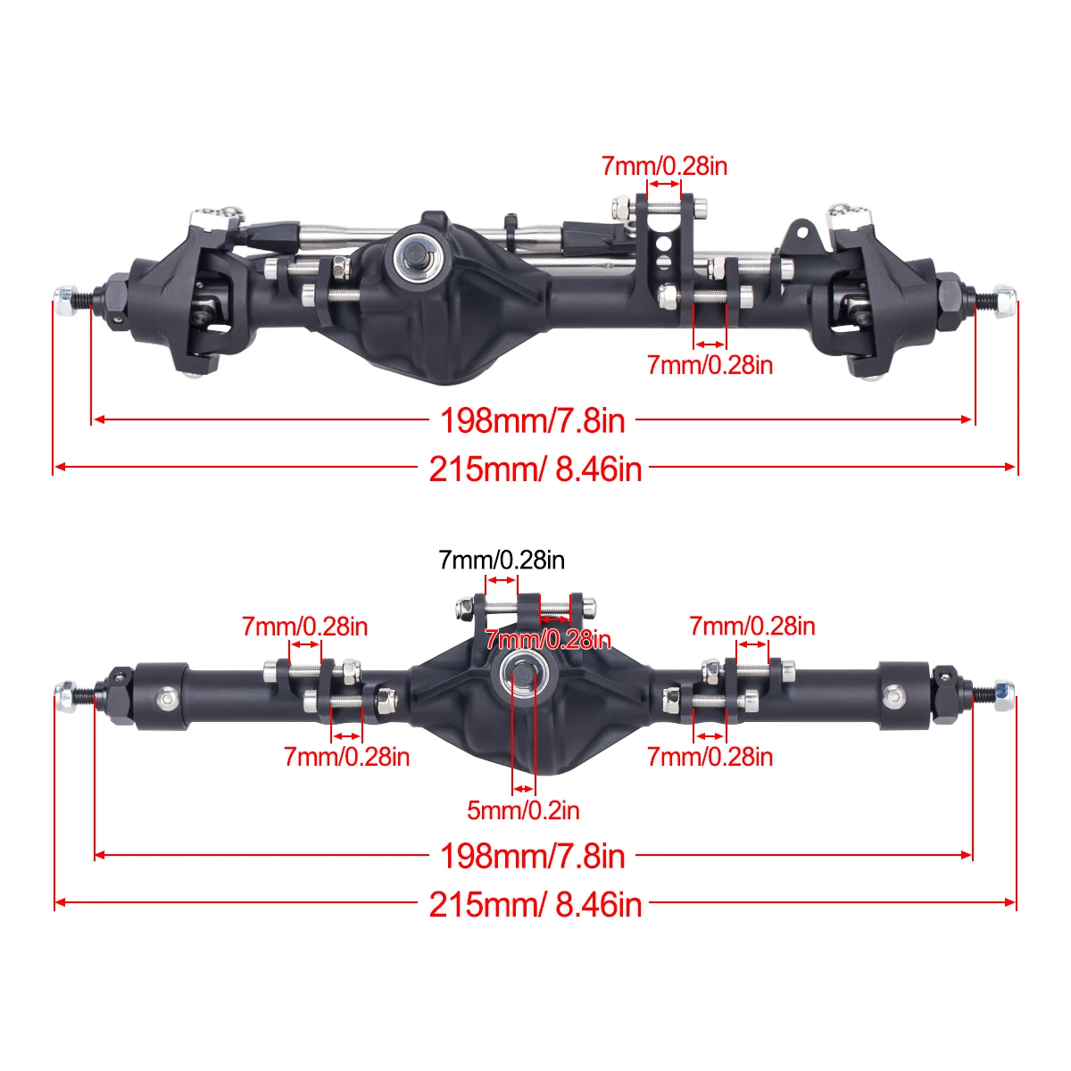 CNC Aluminum Axle Alloy Front  - Rc Crawler Axle Parts review and price