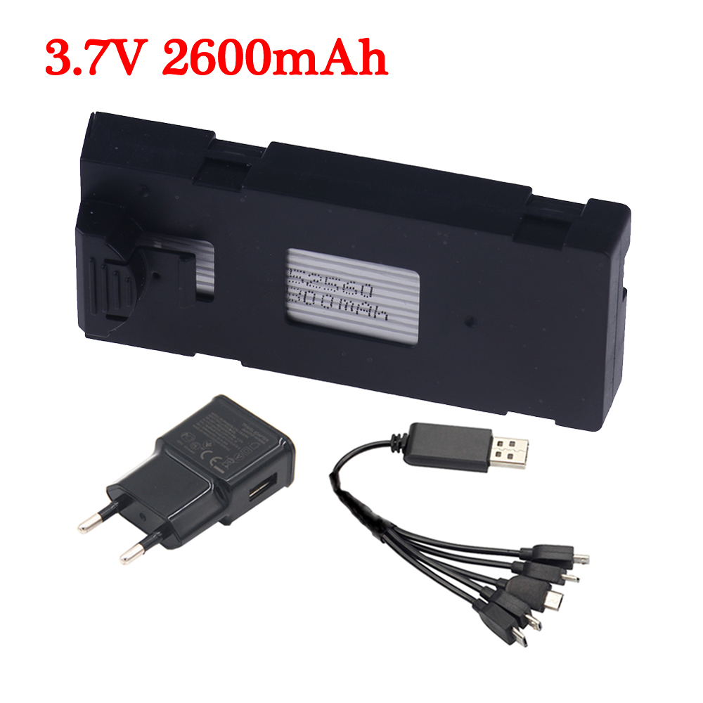 Upgrade Capacity 2600mAh 3.7V  - Drone Rc E99 Pro review and price