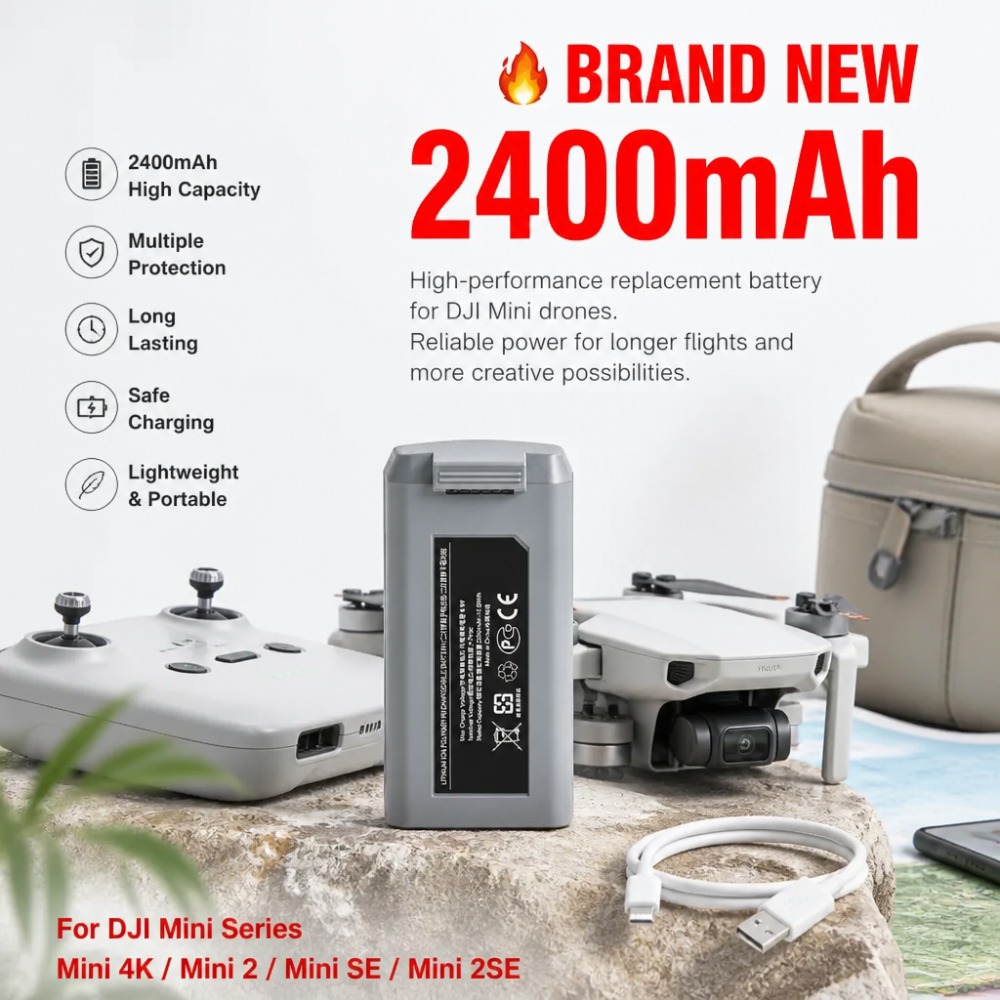 2400mAh Battery for DJI Mini 4 - Drone Smart Rc review and price