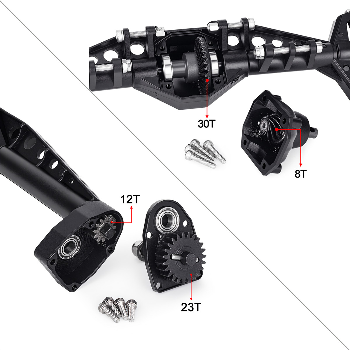 Front Rear Plastic Portal Axle - Rc Crawler Axle Parts review and price