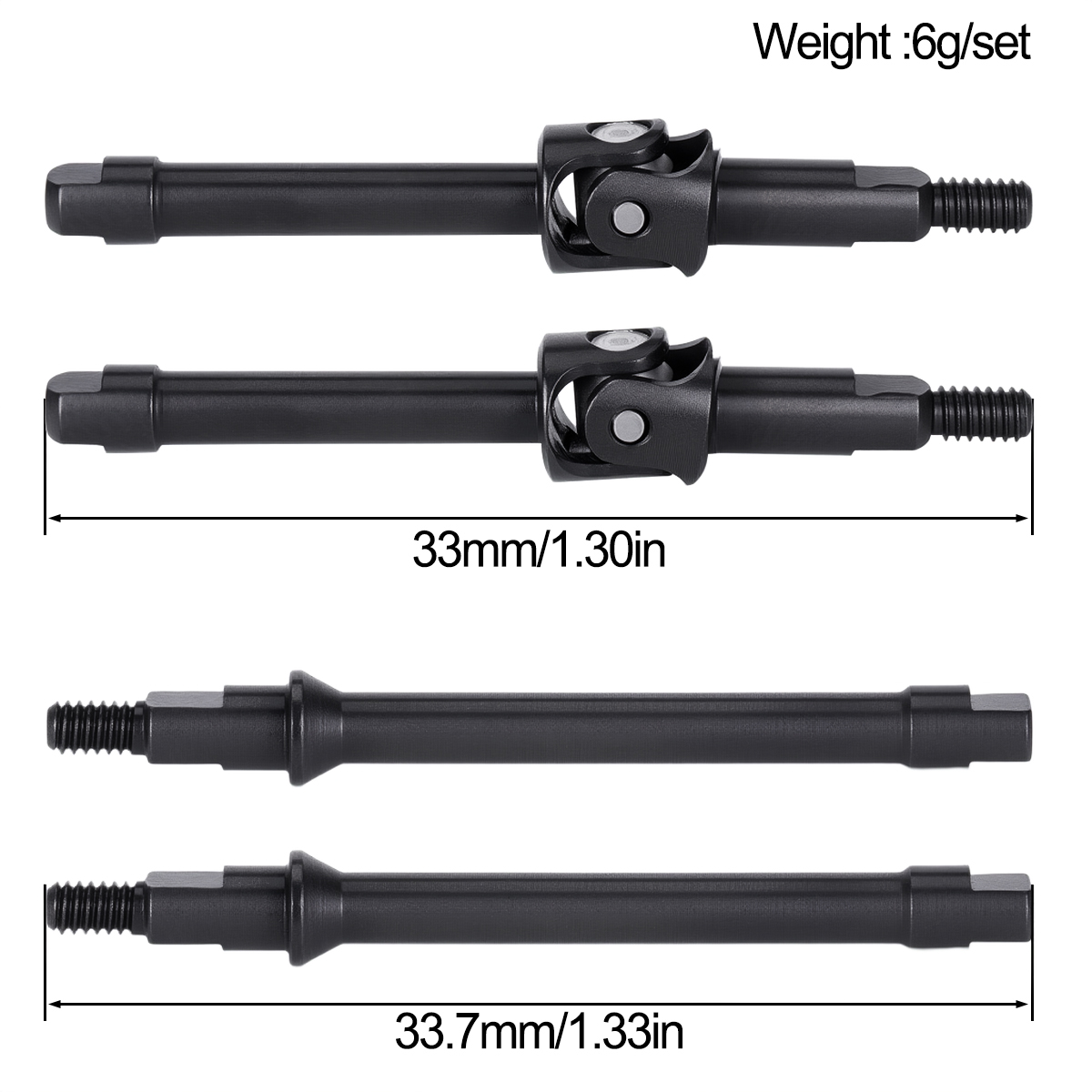4Pcs Steel Front Rear Axle CVD - Rc Crawler Axle Parts review and price